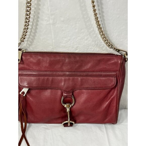 Red Rebecca Minkoff Burgundy M.A.C. Crossbody Bag - Picture 2 of 16